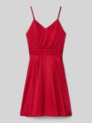 Regular fit mini-jurk met plooien