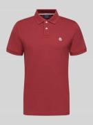 Slim fit poloshirt met logostitching
