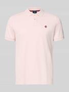 Slim fit poloshirt met logostitching