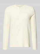 Regular fit shirt met lange mouwen en knoopsluiting