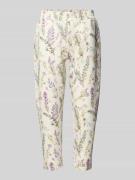 Regular fit sweatpants van viscosemix met verkorte pasvorm