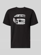 Regular fit T-shirt met logoprint, model 'icon'