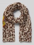 Sjaal met all-over dierenprint