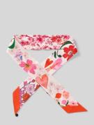 Sjaal van pure zijde met all-over bloemenprint