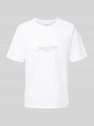 T-shirt met labelprint, model 'TAVIRA'