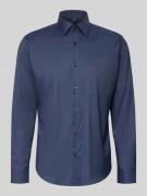 Regular fit zakelijk overhemd van elastisch twill, model 'P-JOE-KENT-C...