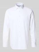 Regular fit zakelijk overhemd met kentkraag