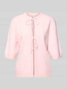 Regular fit cardigan met vetersluitingen, model 'SIMONI'