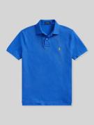 Slim fit poloshirt van puur katoen