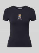 Slim fit T-shirt met logoprint, model 'Sweet'