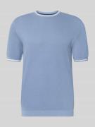 Regular fit T-shirt in gebreide look