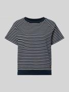 Relaxed fit T-shirt van katoenmix met labelpatch