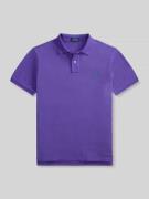 Slim fit poloshirt van puur katoen