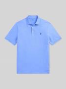 Slim fit poloshirt van katoenmix