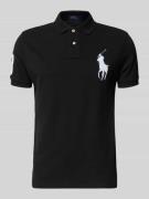 Shaped fit poloshirt van puur katoen