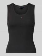 Slim fit tanktop van katoenmix
