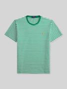 Slim fit T-shirt van puur katoen