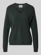 Gebreide pullover met V-hals