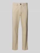 Straight fit chino met achterzakken, model 'Stollie'