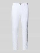 Slim fit stoffen broek met achterzakken, model 'Marco'