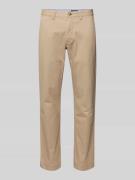 Stoffen broek met achterzakken