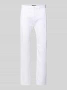 Slim fit chino van katoenmix