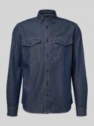 Regular fit vrijetijdsoverhemd van katoen