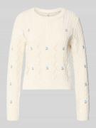 Relaxed fit gebreide pullover van gerecyclede katoenmix, model 'RITA L...