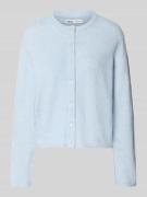 Regular fit gebreid jack met enkele knoopsluiting, model 'SIMONI'