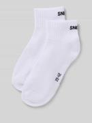 Sokken met labeldetail in een set van 2 paar