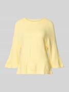 Oversized gebreide pullover met 3/4-mouwen, model 'SIMONI'