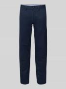 Stoffen broek met achterzakken