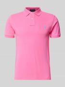Slim fit poloshirt van puur katoen