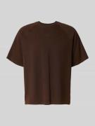 T-shirt met ronde hals en labelstitching