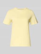 T-shirt met ronde hals en labelstitching