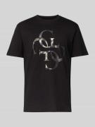 T-shirt met labeldetail