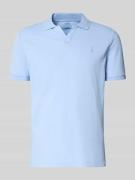 Slim fit poloshirt van katoenmix