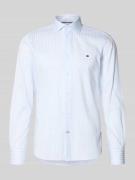 Slim fit zakelijk overhemd van katoenmix