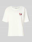 T-shirt met motiefprint en ronde hals