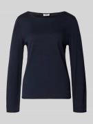 Regular fit shirt met lange mouwen van een mix van katoen en viscose