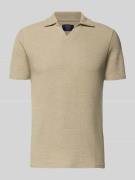 Regular fit poloshirt van katoenmix