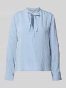 Regular fit blouse met lange mouwen van viscosemix