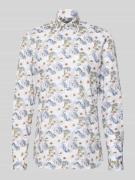 Body fit zakelijk overhemd met kentkraag