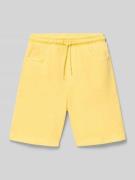 Korte broek met elastische band en steekzakken