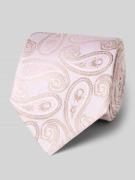Zijden stropdas in all-over look (7,5 cm)