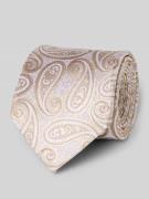 Zijden stropdas in all-over look (7,5 cm)