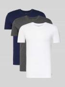 Slim fit T-shirt van puur katoen in een set van 3 stuks