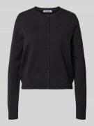 Gebreide cardigan van viscosemix met lange mouwen