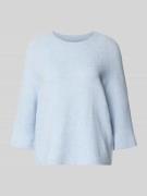 Oversized gebreide pullover met 3/4-mouwen, model 'SIMONI'