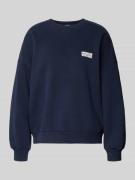 Sweatshirt met labelprint, model 'PLIZZY'